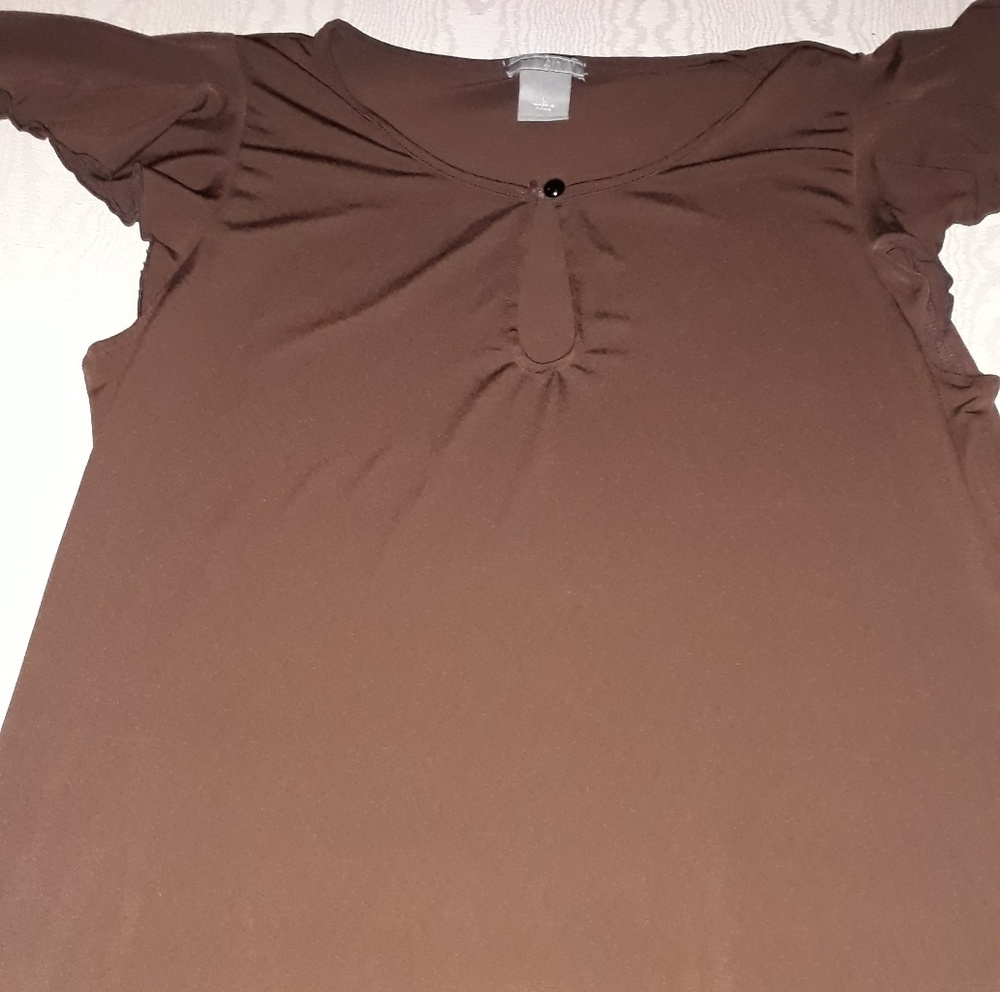 Ruffle shoulder dress